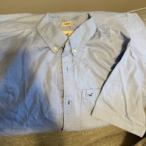 Hollister Mens Casual Button Up Shirt